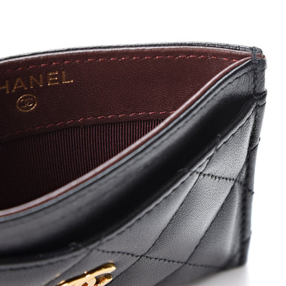Chanel Lambskin Quilted Card Holder Black 4 of 10