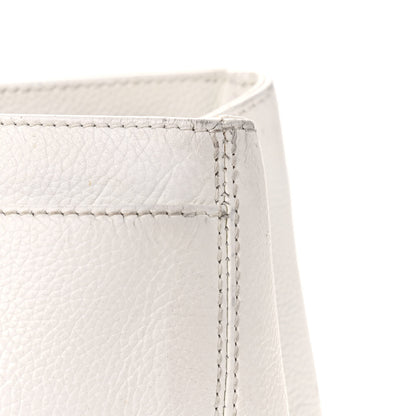 Chanel Calfskin Cerf Executive Shopper Tote White 12 of 24