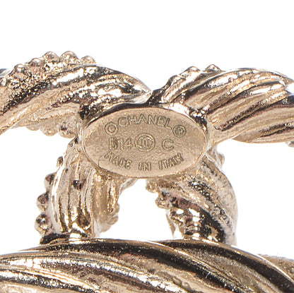 Chanel Crystal Twist CC Ring Light Gold 54 6.75 5 of 6