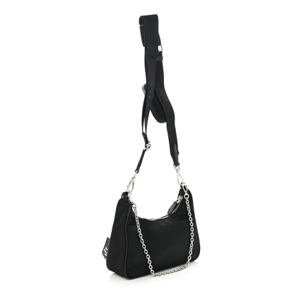 Prada Nylon Re-Edition 2005 Shoulder Bag Black 3 of 11