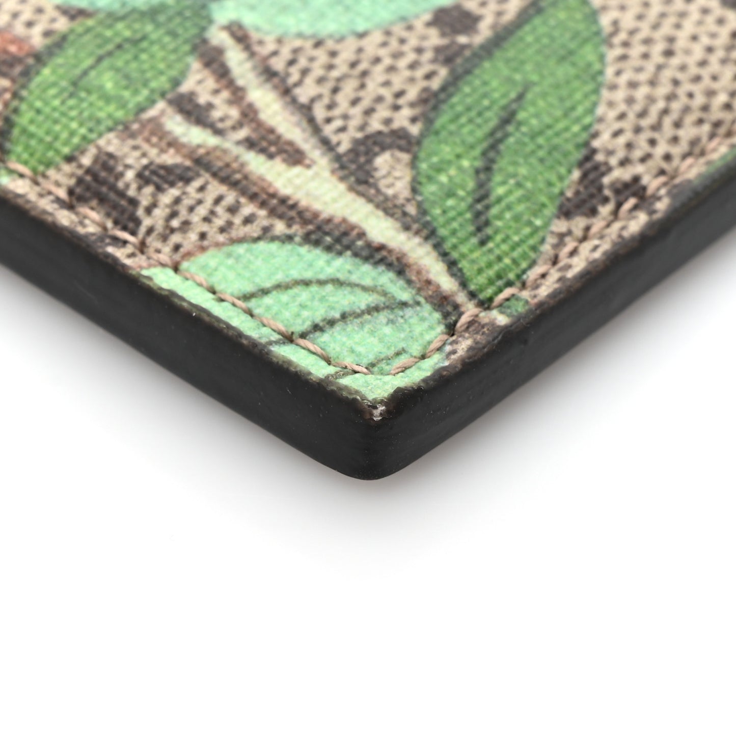 GG Supreme Monogram Tian Card Holder Beige Multicolor New Acero