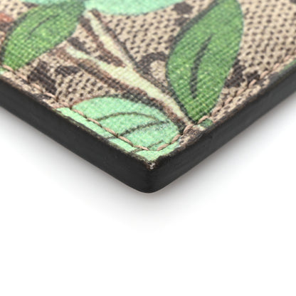 Gucci GG Supreme Monogram Tian Card Holder Beige Multicolor New Acero 7 of 9