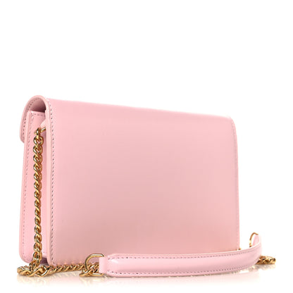 Celine Shiny Calfskin Triomphe Margo Wallet on Chain Pastel Pink 3 of 11