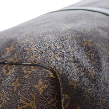 Louis Vuitton Monogram Macassar Keepall Bandouliere 55 14 of 22