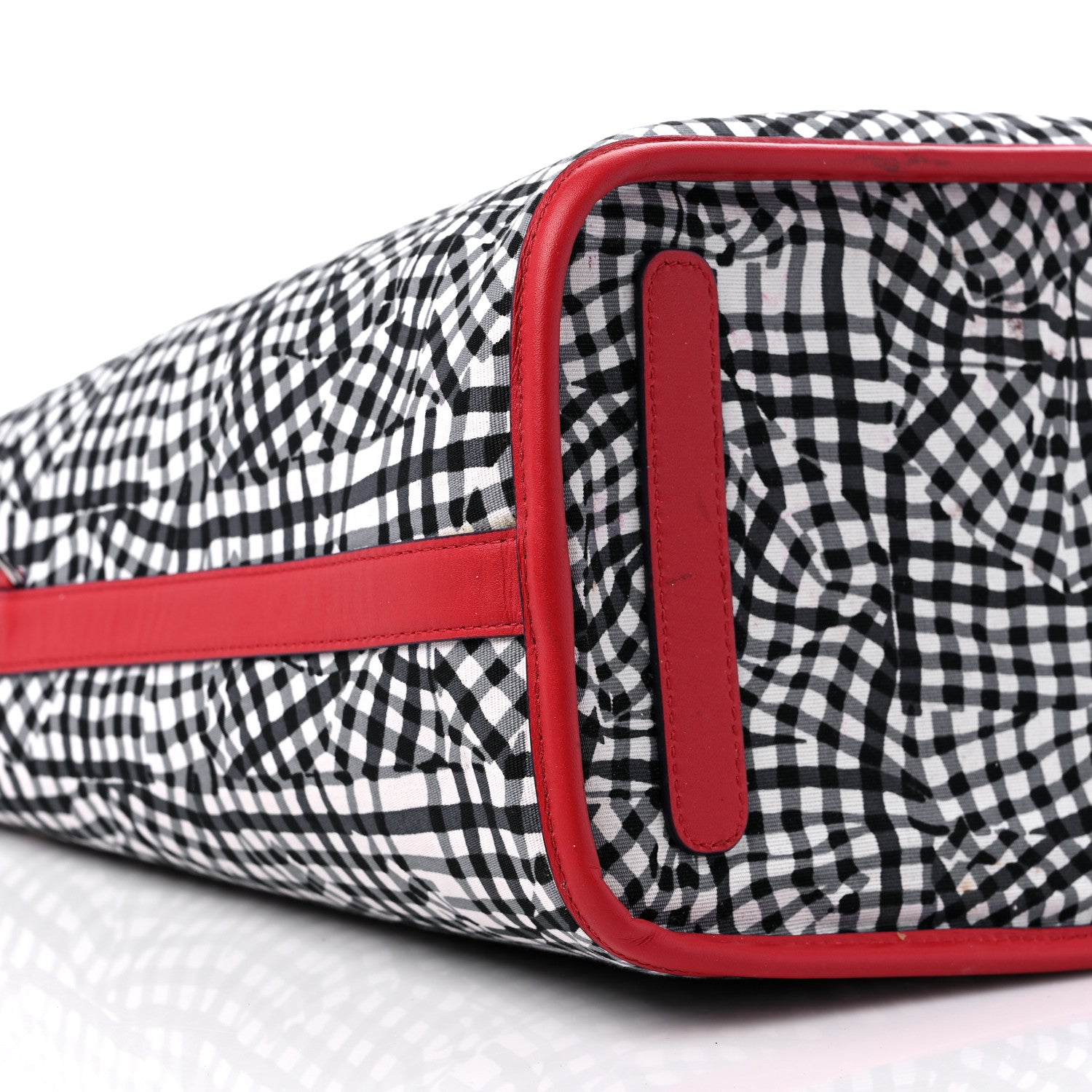 MCM Visetos Medium Liz Reversible Shopper Tote Ruby Red 15 of 16