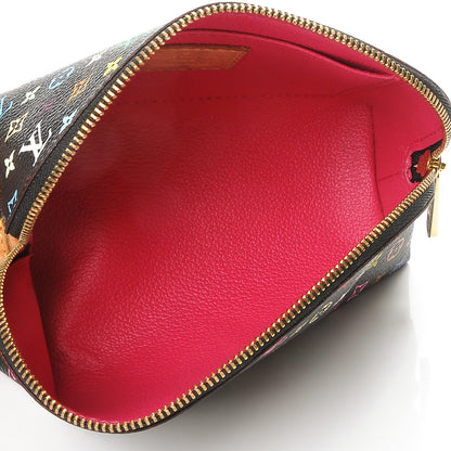Louis Vuitton Monogram Multicolor Cosmetic Pouch Black Grenade 5 of 8