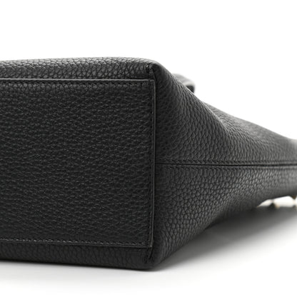 Valentino Garavani Grained Calfskin Small Rockstud Shoulder Tote Black 9 of 10