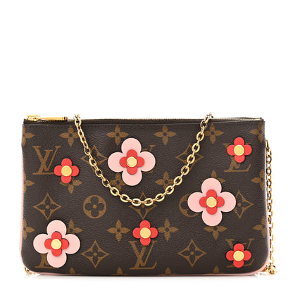 Louis Vuitton Monogram Blooming Flowers Double Zip Pochette 1 of 11