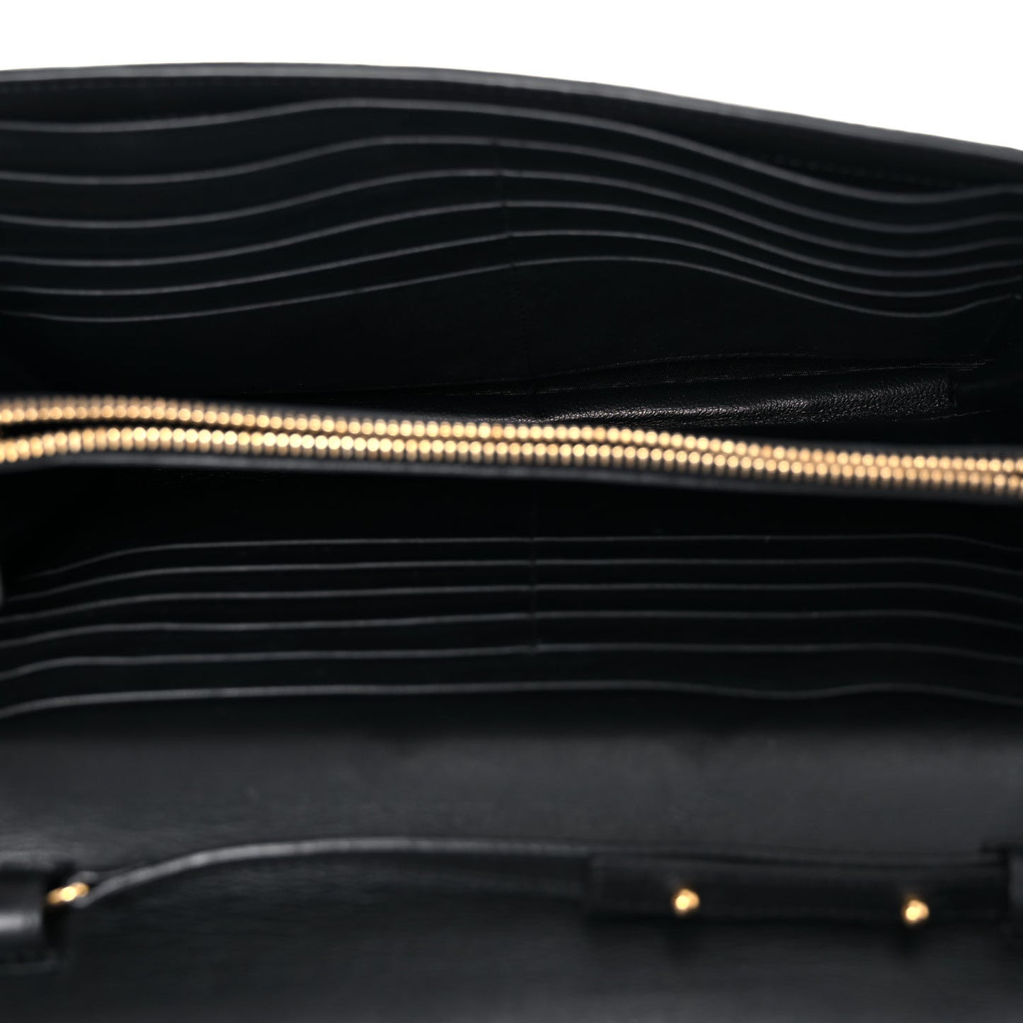 Calfskin Classic Y Ligne Chain Wallet Black