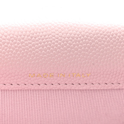 Chanel Caviar Quilted Flap Card Holder Wallet Light Pink 6 of 8