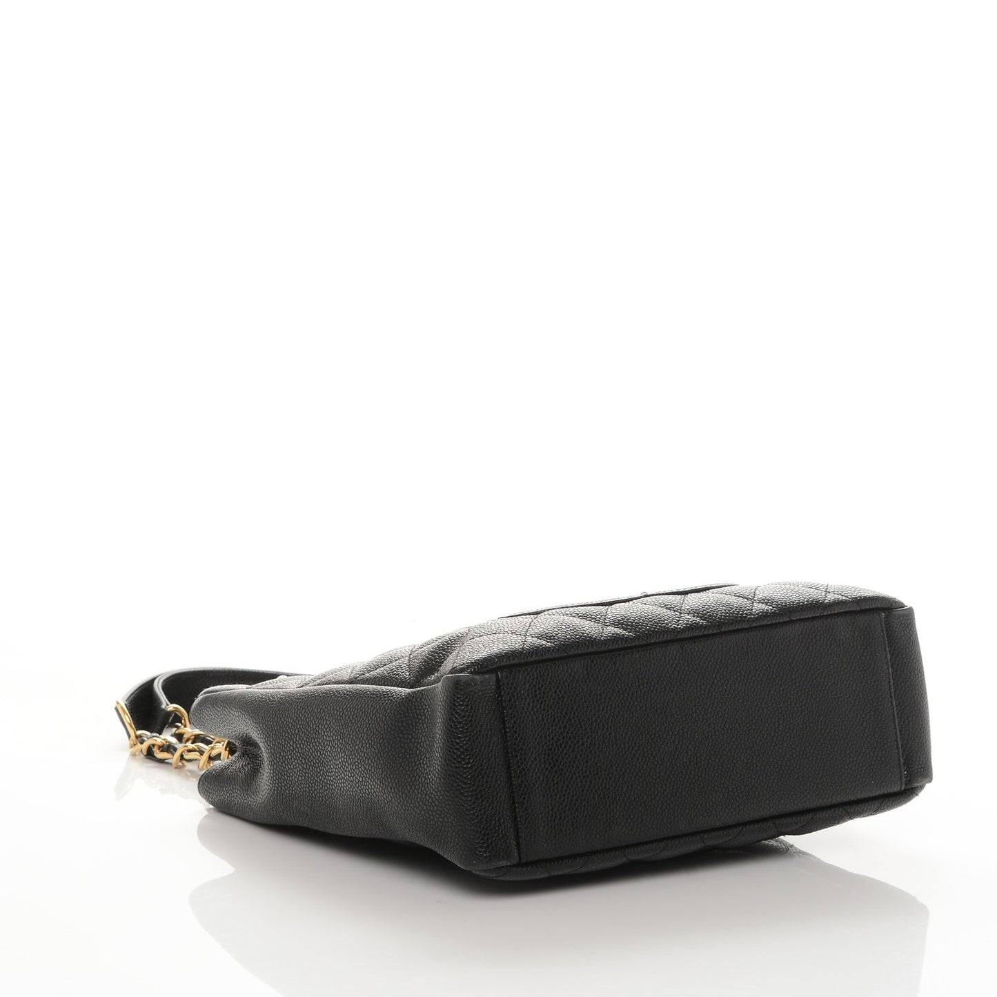Caviar Quilted Petit Shopping Tote PST Black