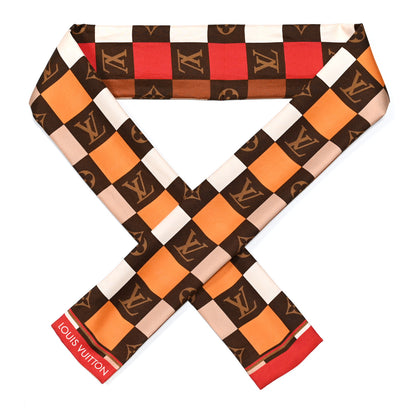 Louis Vuitton Silk Monogram Check Bandeau Beige 1 of 3