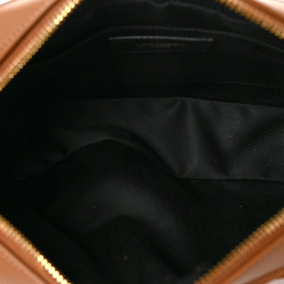 Saint Laurent Suede Matelasse Monogram Lou Camera Bag Cinnamon 5 of 8