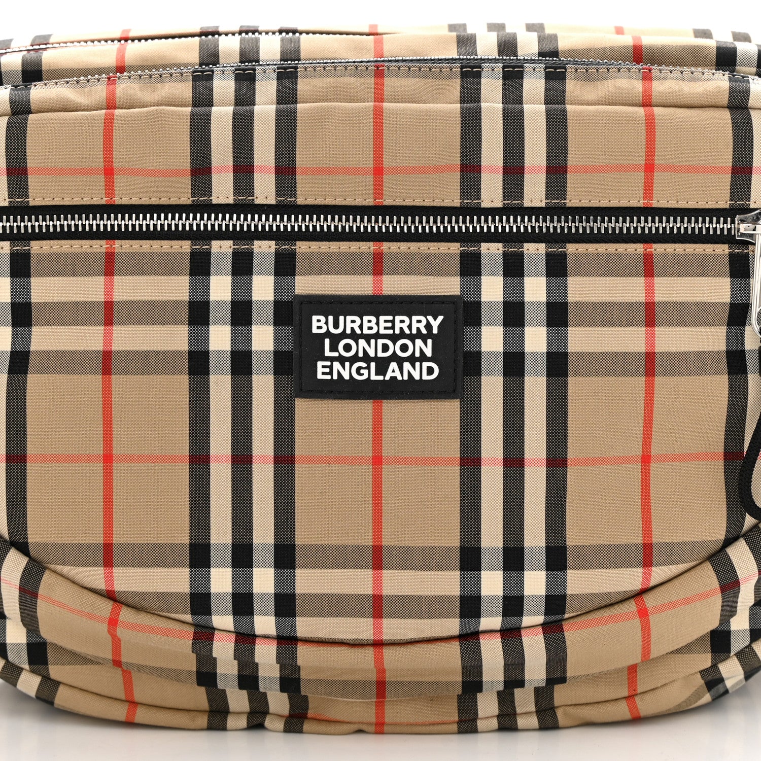 Burberry Cotton Vintage Check Large Cannon Bum Bag Archive Beige 7 of 9