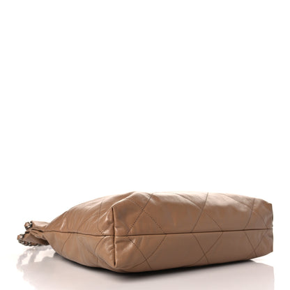 Chanel Shiny Calfskin Quilted Small Chanel 22 Beige 5 of 10