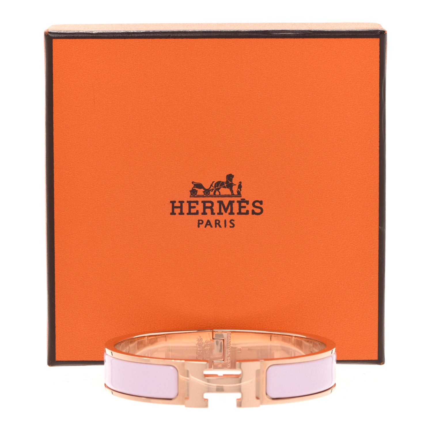 Hermes Enamel Narrow Clic Clac H Bracelet PM Rose Dragee 5 of 5