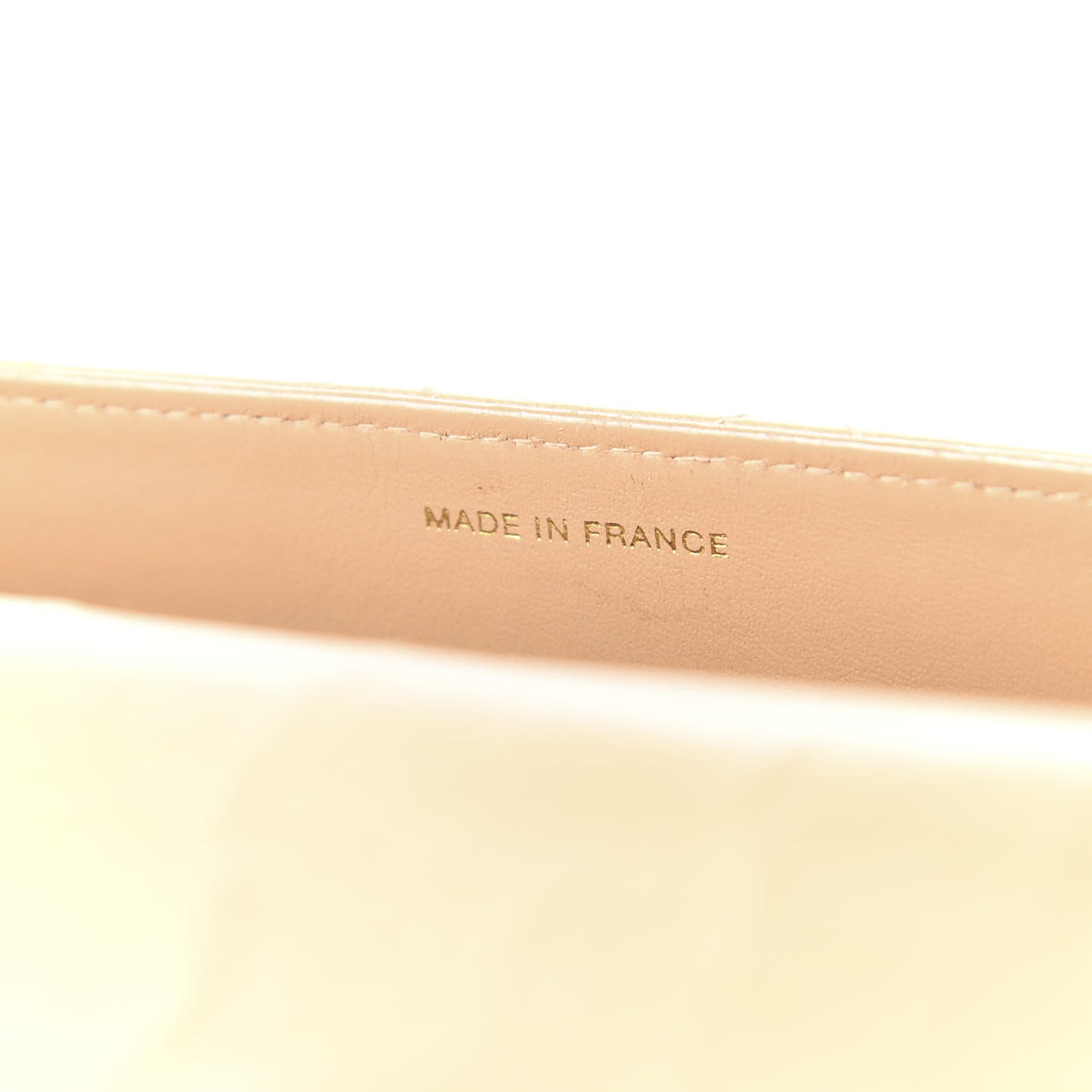 Lambskin Quilted Maxi Single Flap Beige