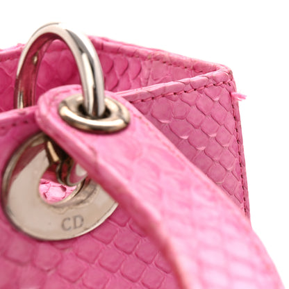 Christian Dior Snakeskin Medium Lady Dior Pink 11 of 13