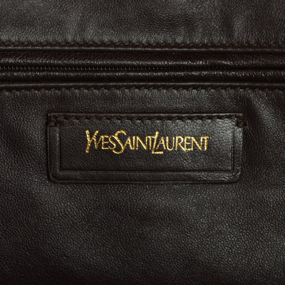 Saint Laurent Lambskin New Sac Rive Gauche Brown 5 of 6