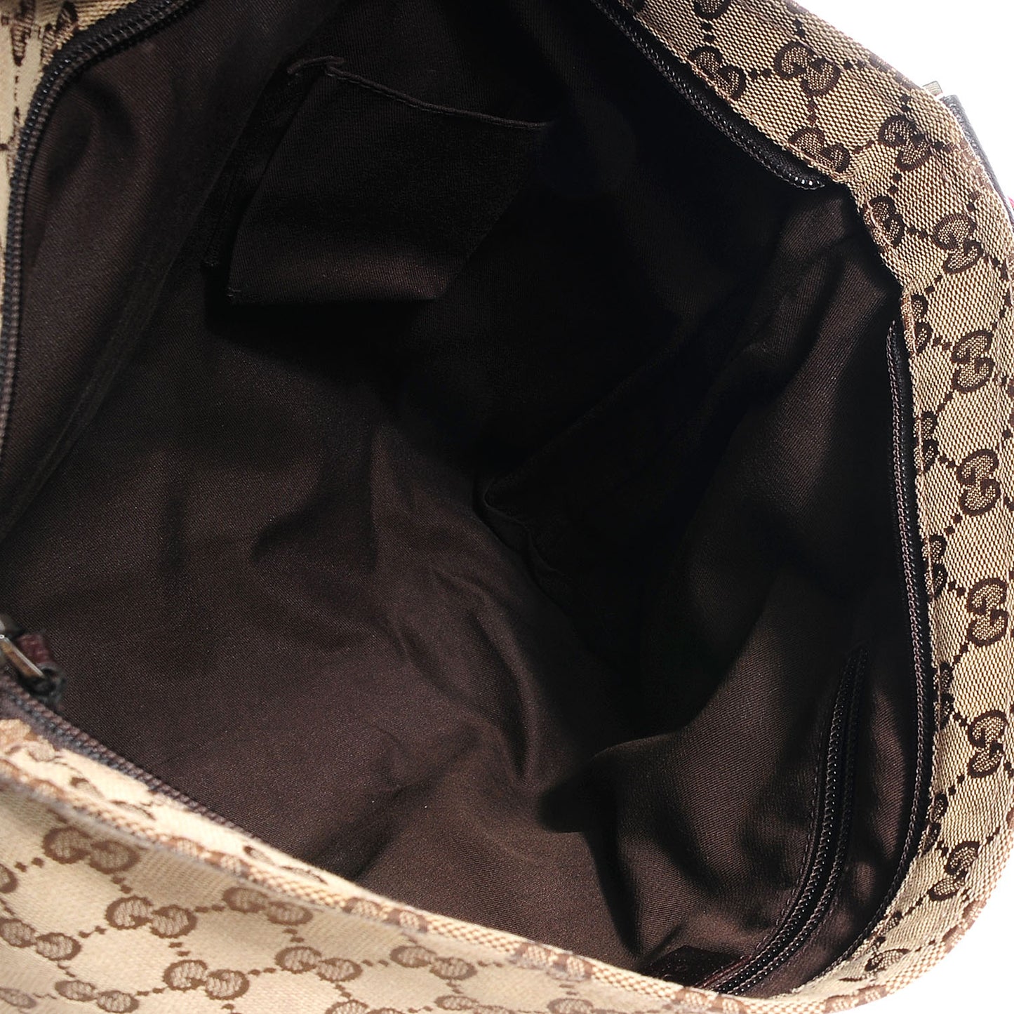 Monogram Web Medium Flat Messenger Bag Dark Brown