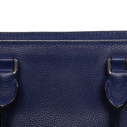 Alexander McQueen Pebbled Calfskin Small Skull Padlock Zip Around Tote Ultramarine 12 of 14