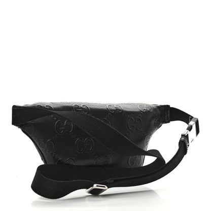 Gucci Calfskin GG Tennis Embossed Belt Bag Black 3 of 11