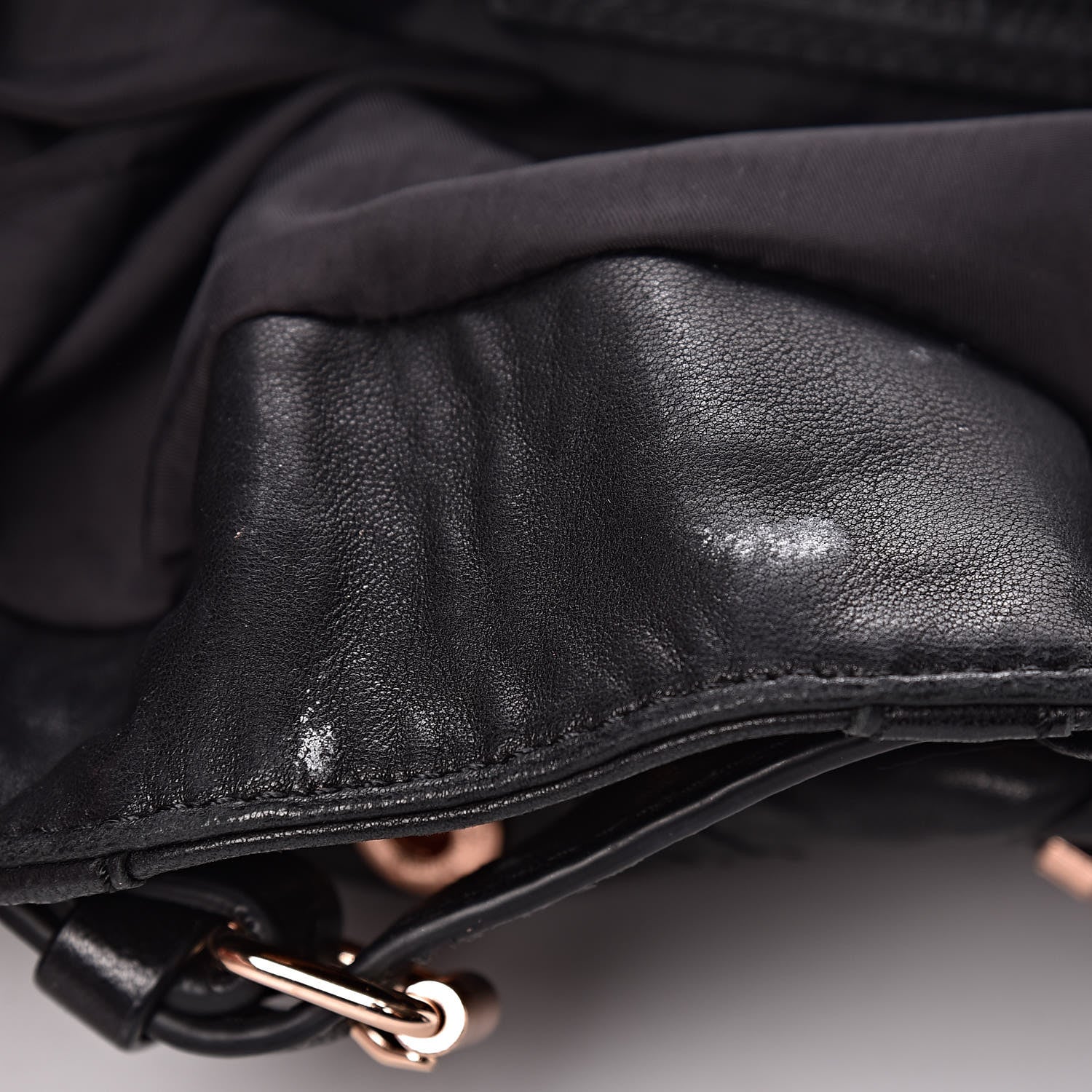 Alexander Wang Lambskin Mini Marti Backpack Washed Black Rose Gold Hardware 10 of 19