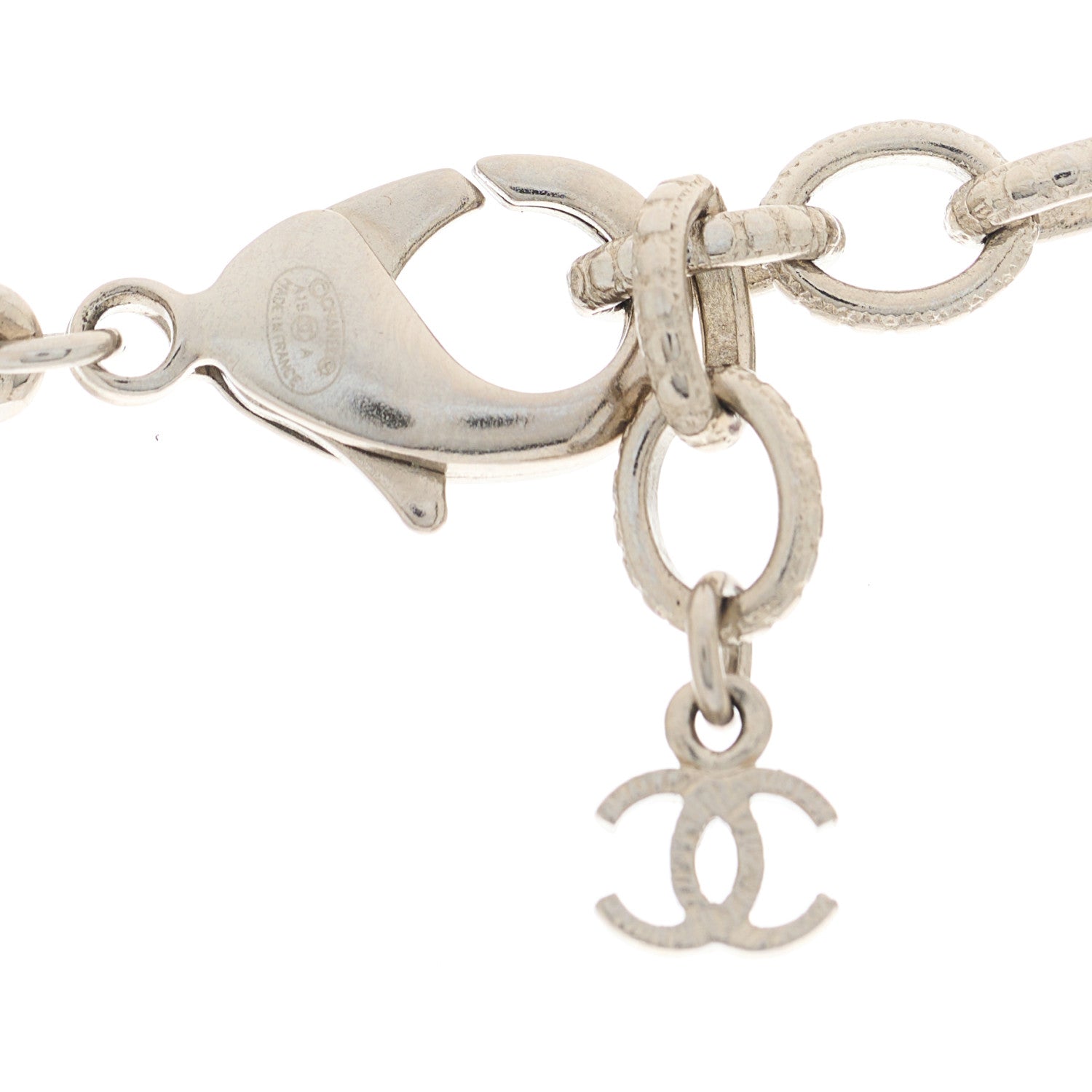 Chanel Paris Salzburg Charm Necklace Silver 4 of 4