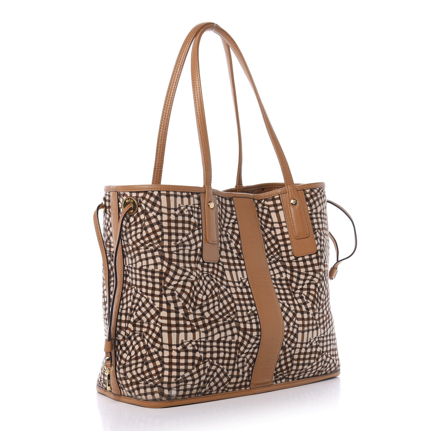 MCM Visetos Medium Liz Reversible Shopper Tote Cognac 11 of 16