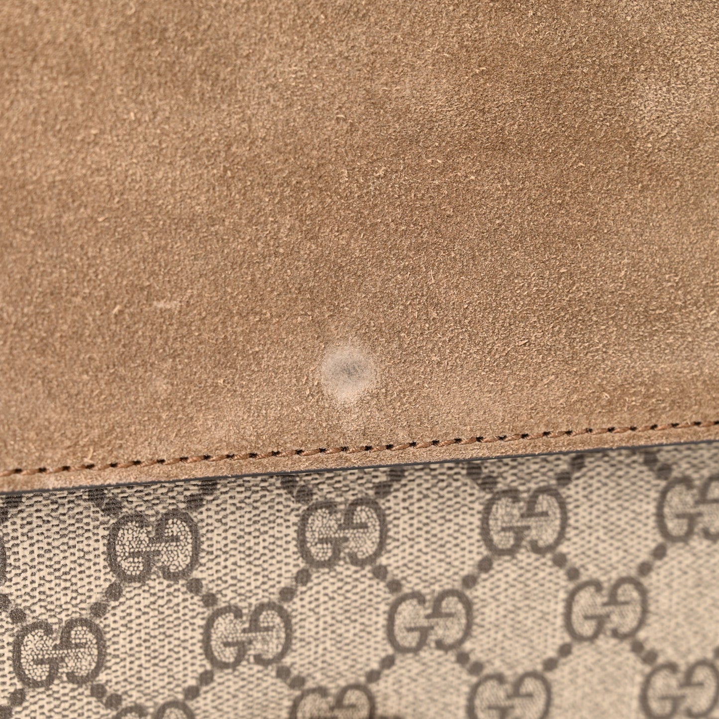 GG Supreme Monogram Small Dionysus Shoulder Bag Taupe
