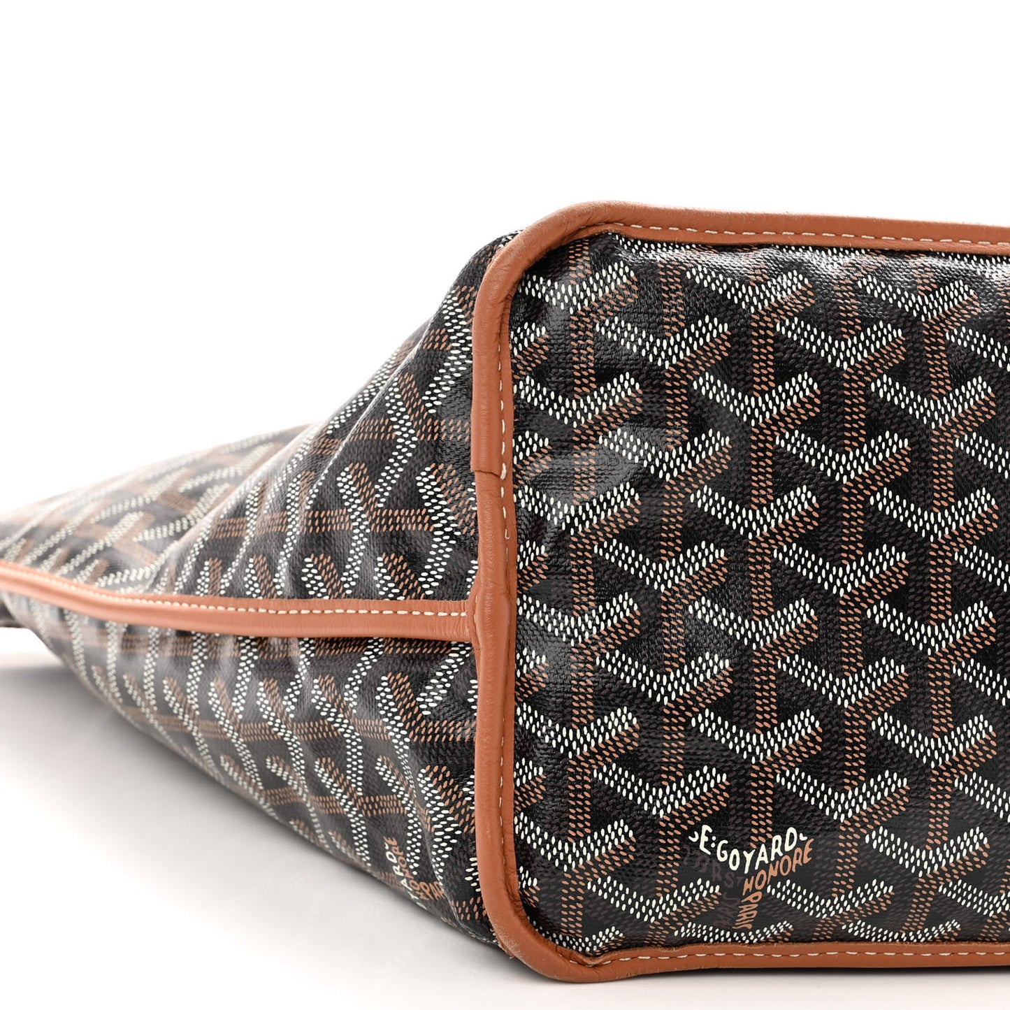 Goyardine Reversible Anjou PM Black Gold