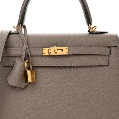 Hermes Epsom Kelly Sellier 25 Gris Asphalte 8 of 13