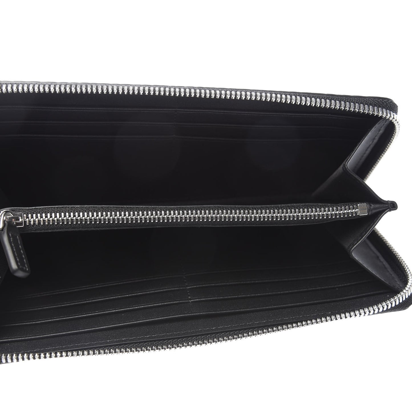 Visetos Large Zip Around Wallet Black
