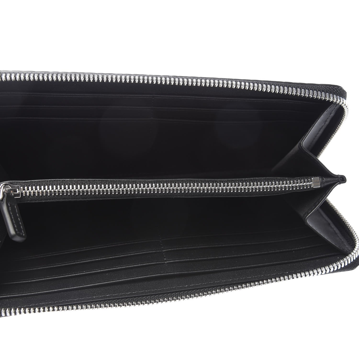 MCM Visetos Large Zip Around Wallet Black 4 of 6