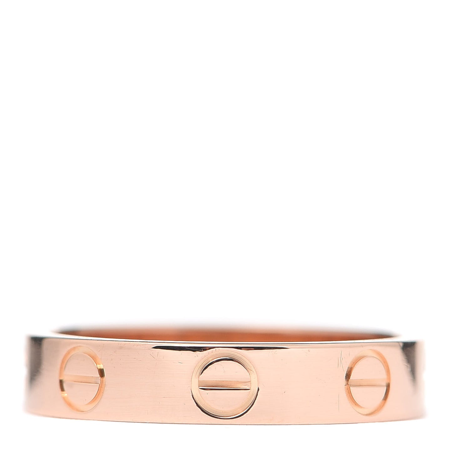 18K Pink Gold 3.5mm LOVE Wedding Band Ring 49 4.75