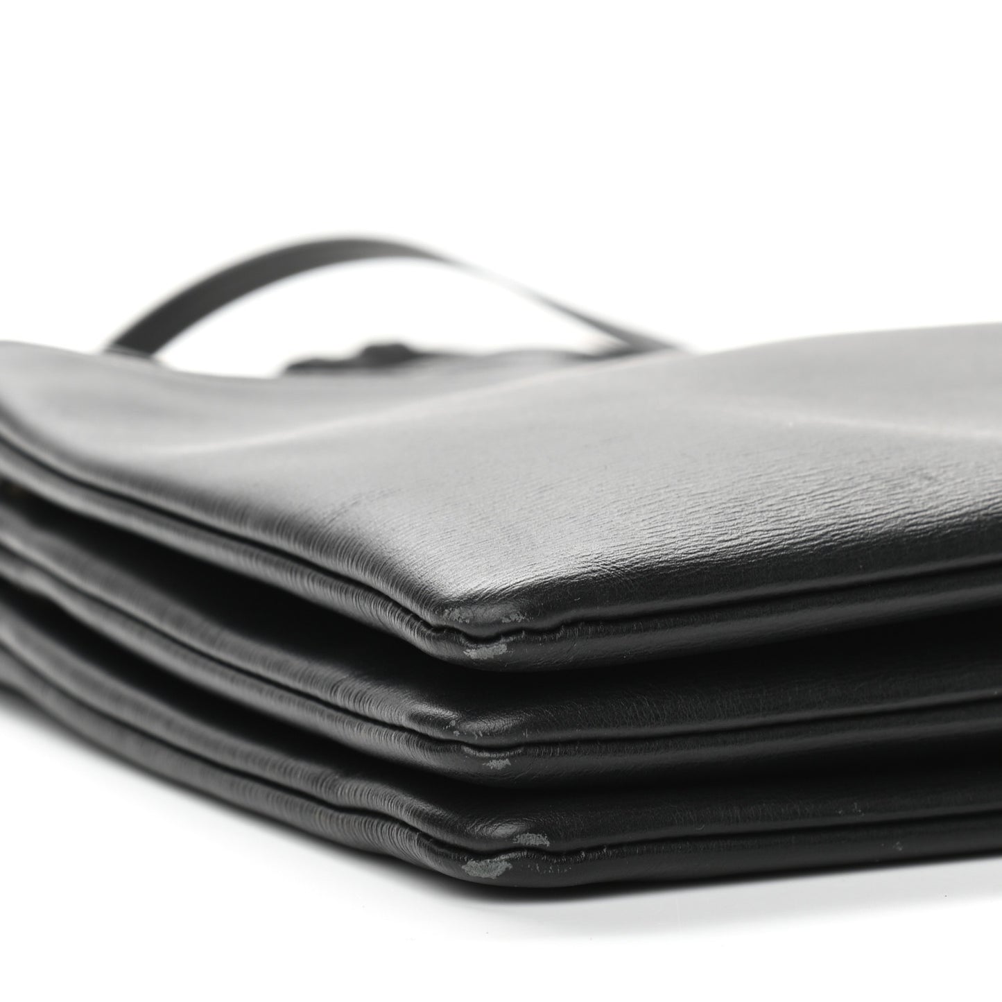 Lambskin Large Trio Crossbody Bag Black