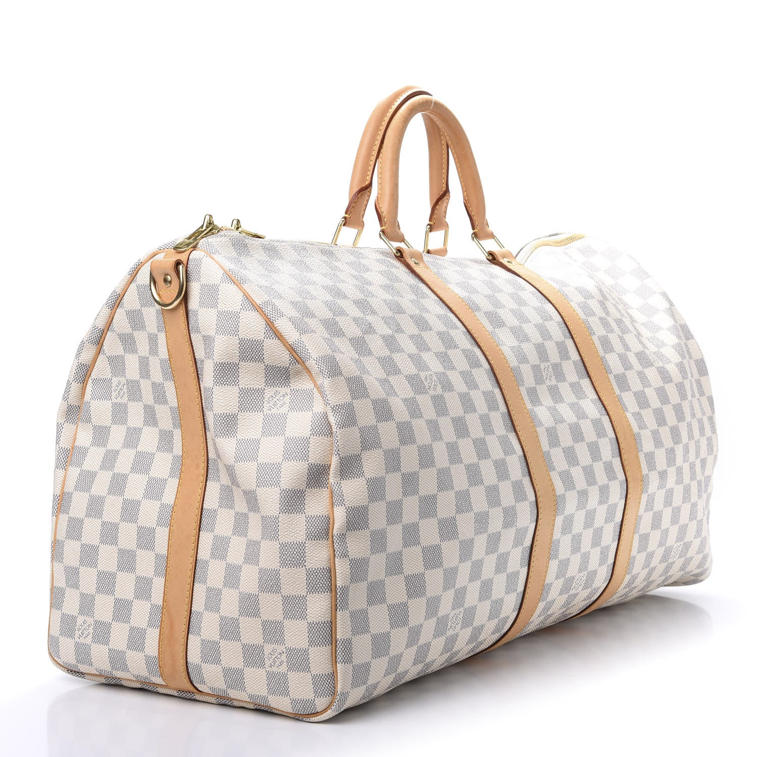 Louis Vuitton Damier Azur Keepall Bandouliere 55 2 of 9