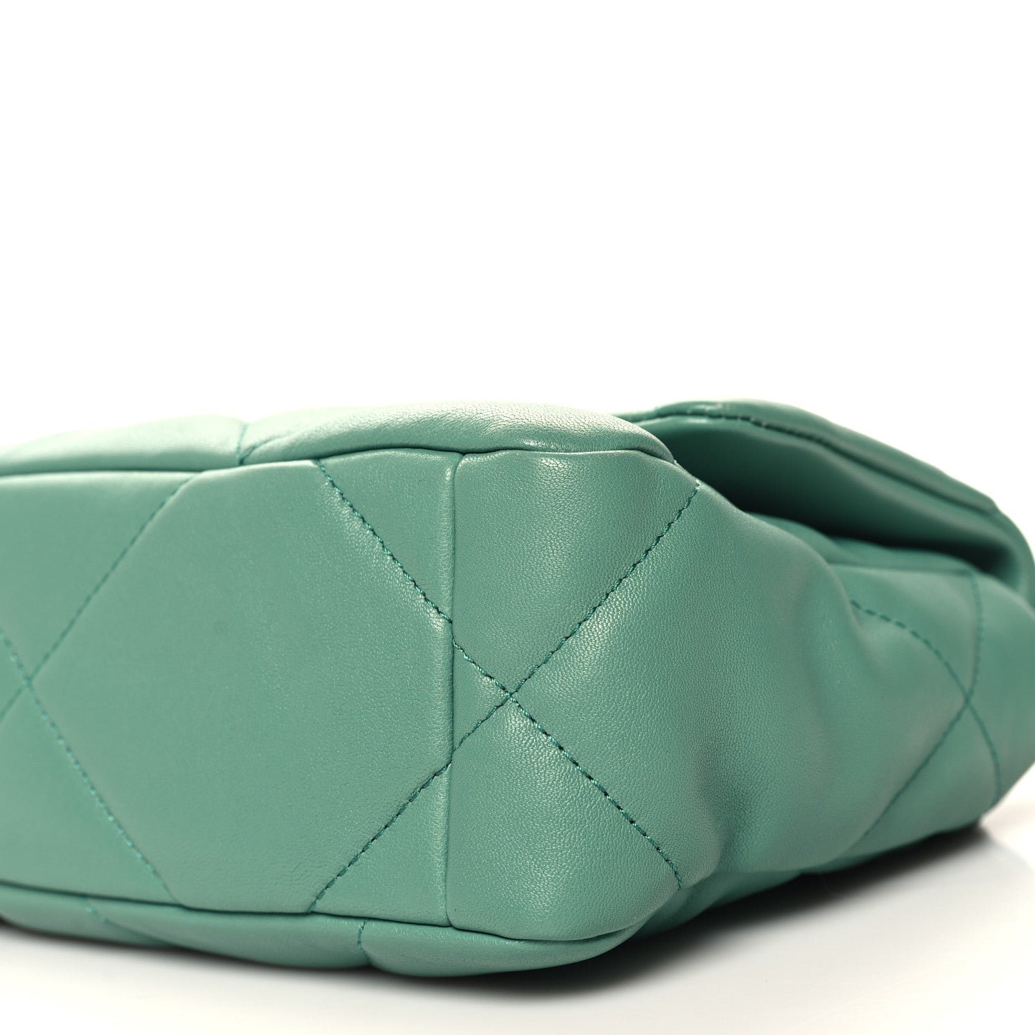 Chanel Lambskin Quilted Medium Chanel 19 Flap Green 10 of 11