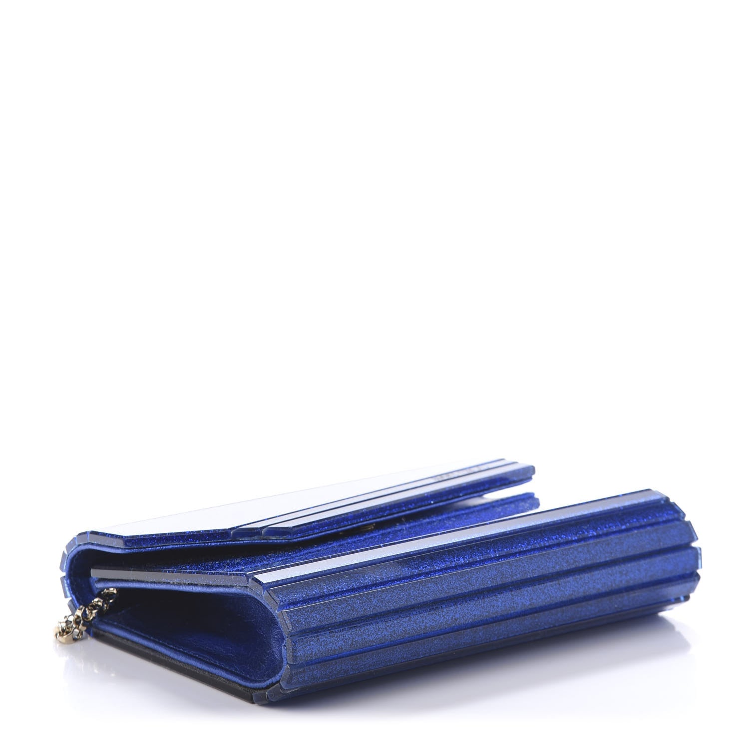 Jimmy Choo Acrylic Glitter Candy Clutch Blue 4 of 9