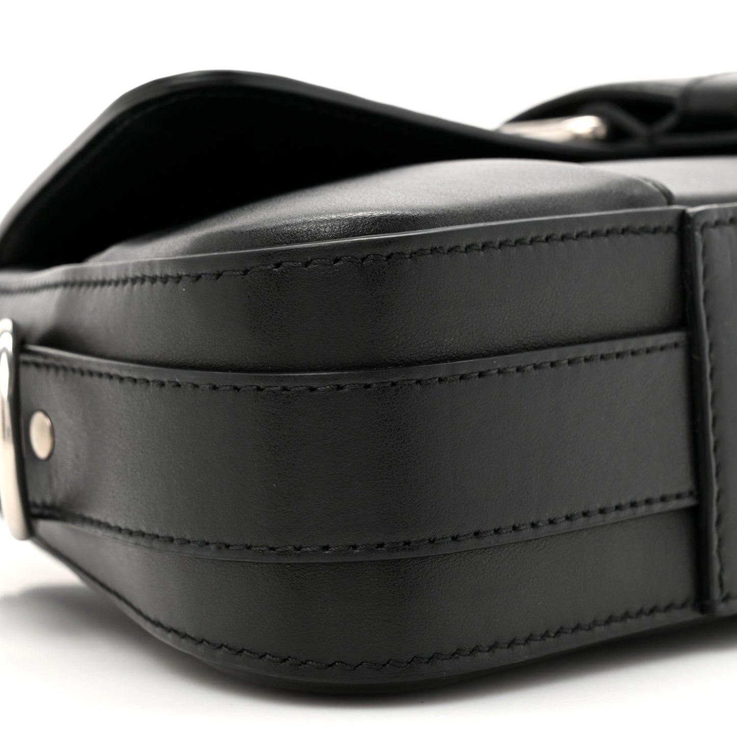 Smooth Calfskin Lindsay Shoulder Bag Black