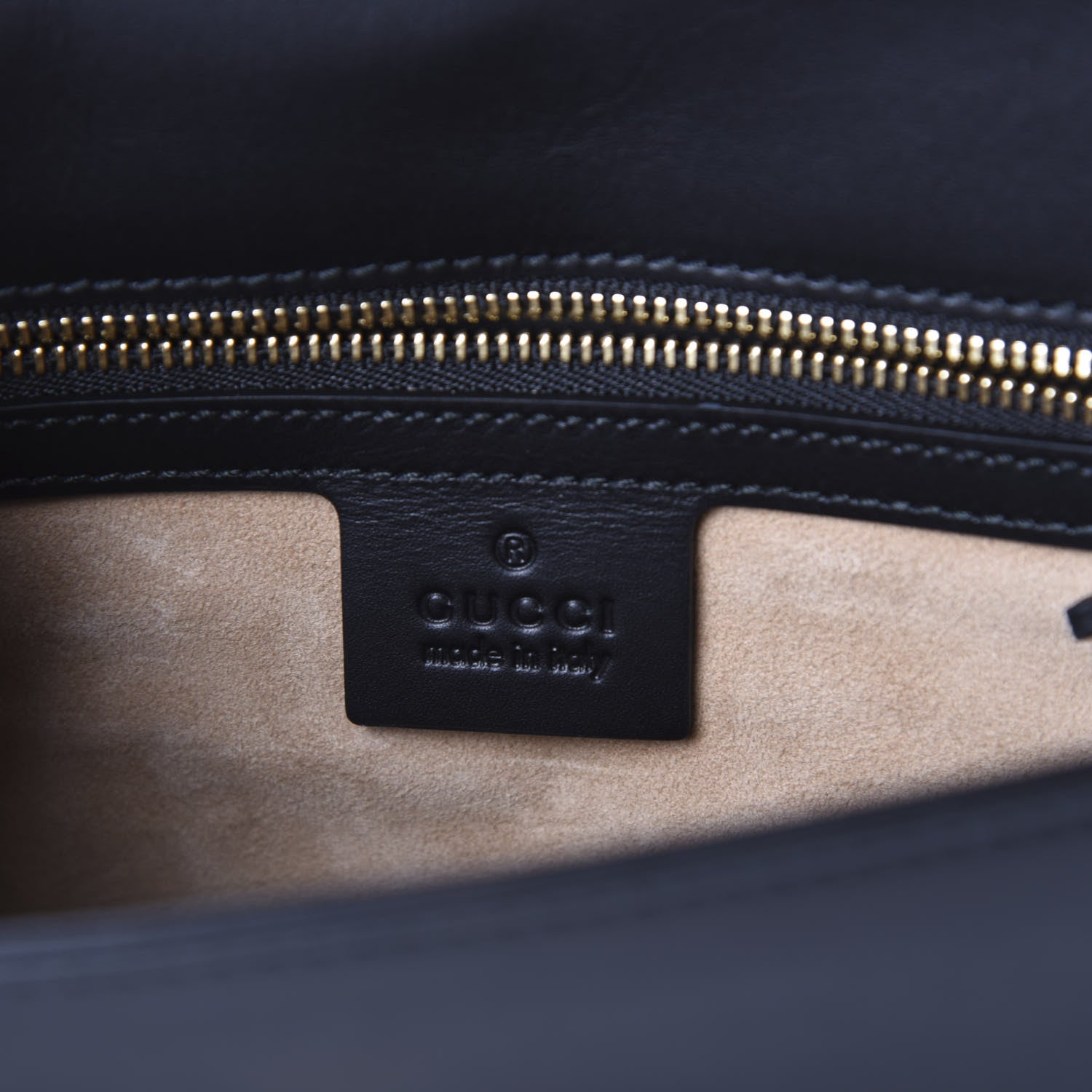 Gucci Calfskin Sylvie Belt Bag 95 34 Black 6 of 8