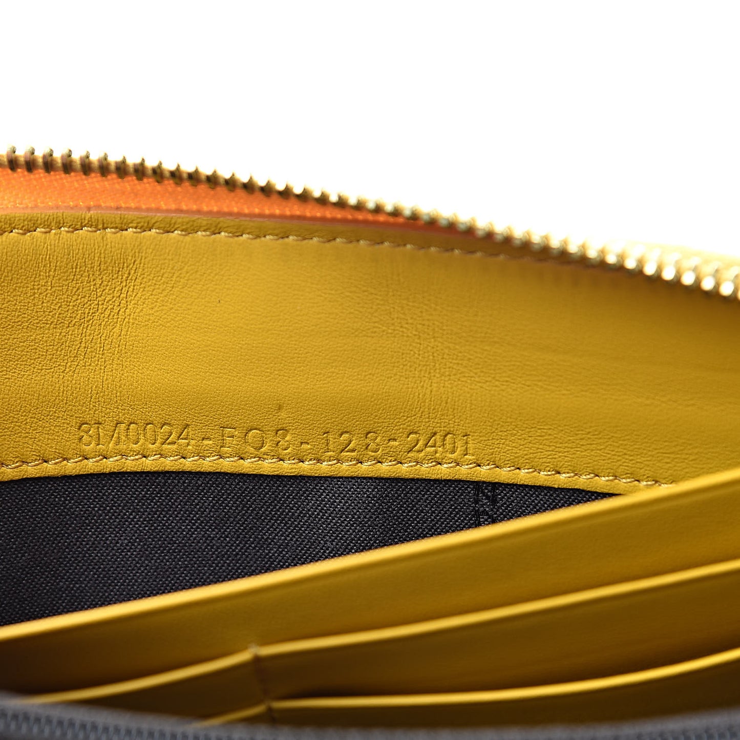 Zucca Zip Around Wallet Tobacco Yellow