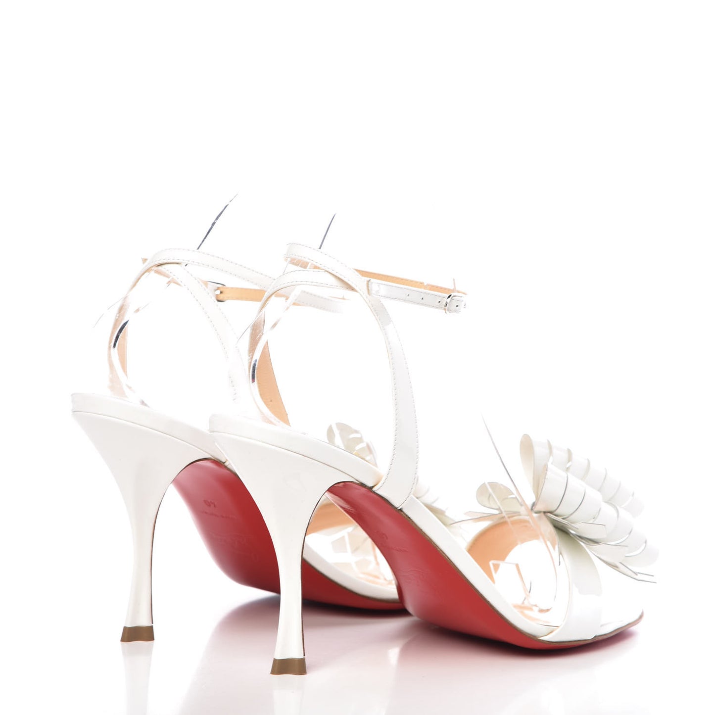 Patent Miss Valois 85 Bow Sandals 40 Latte