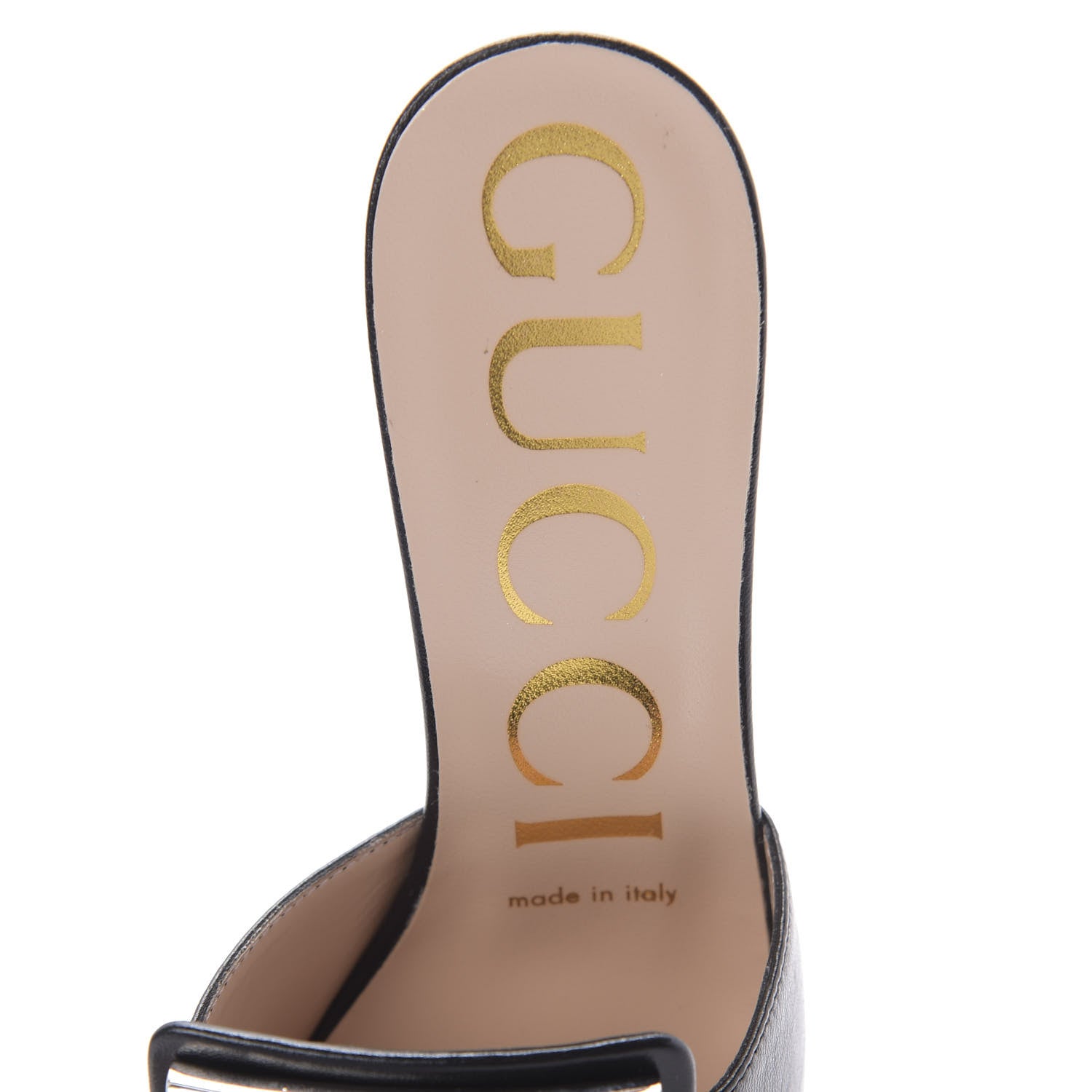 Gucci Malaga Kid Crystal Square G Madelyn Mules 36.5 Black 7 of 10