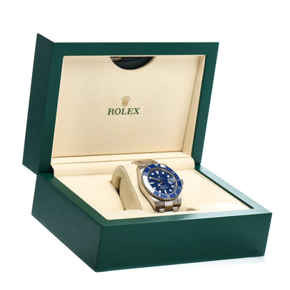 Rolex 18K White Gold 40mm Oyster Perpetual Submariner Smurf Watch Royal Blue 116619LB 5 of 5