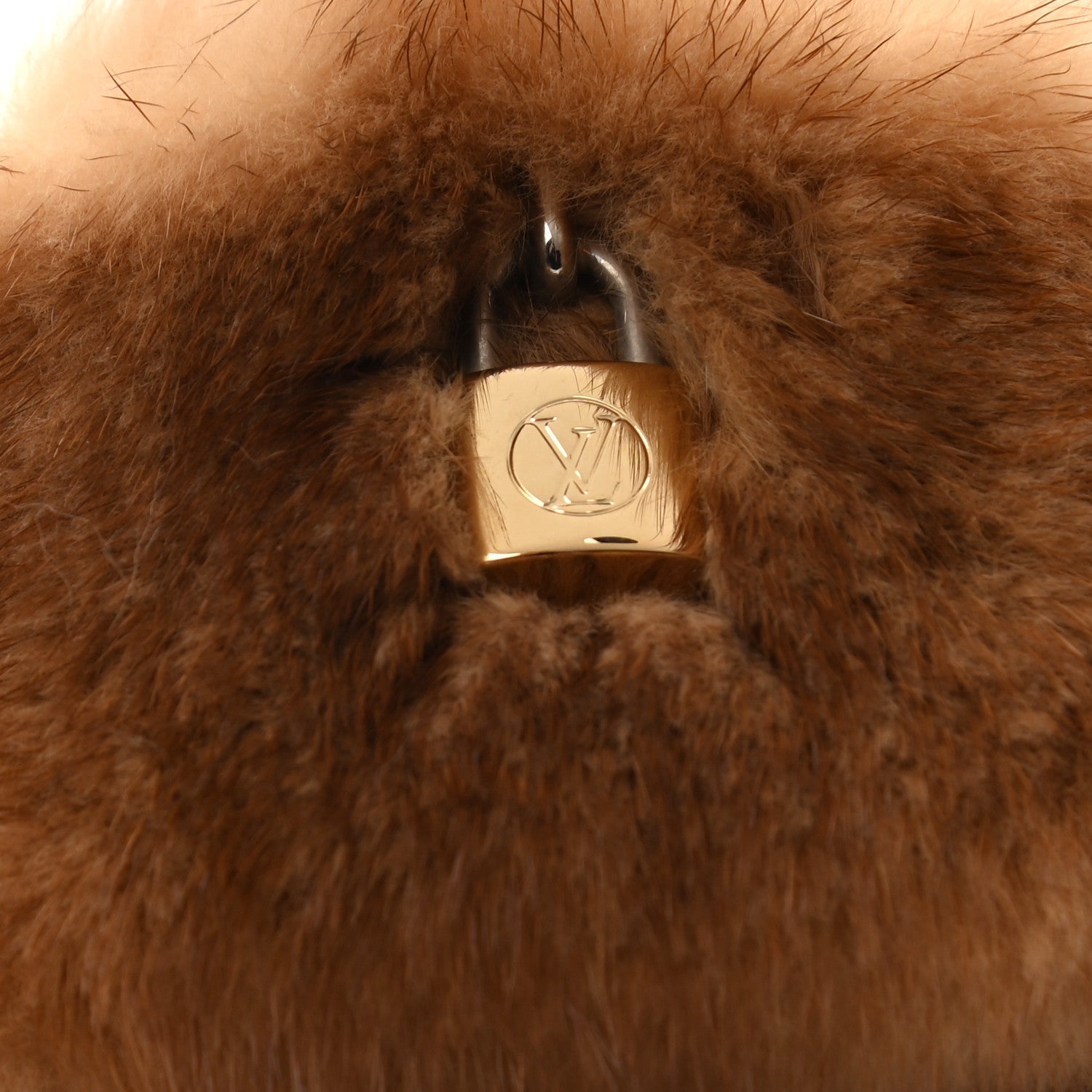 Louis Vuitton Mink Fur Lock It Flat Mule 38 Beige 9 of 9