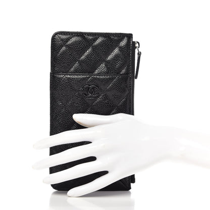 Chanel Caviar Quilted Classic Flat Wallet Pouch So Black 2 of 10