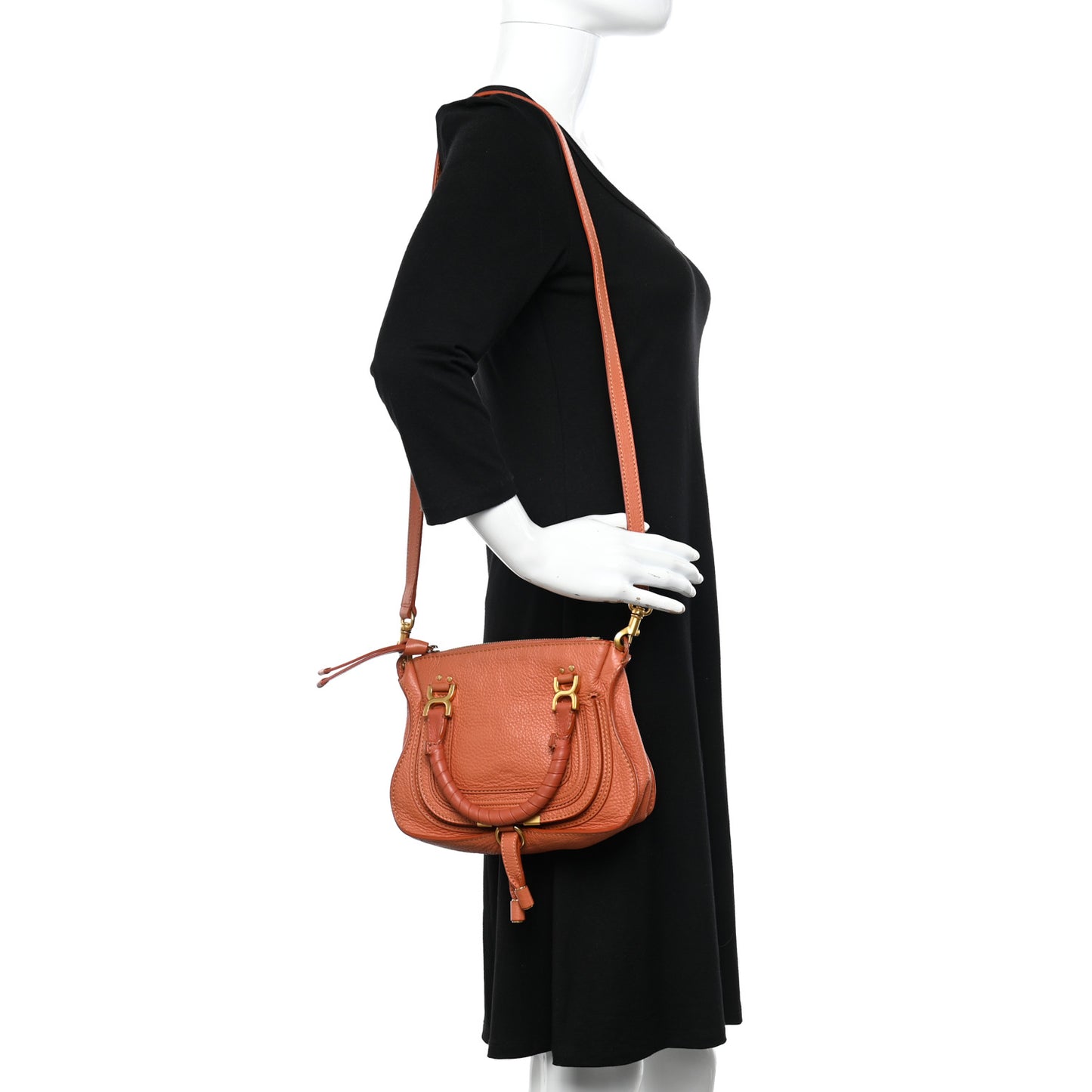 Calfskin Mini Marcie Satchel Indian Summer