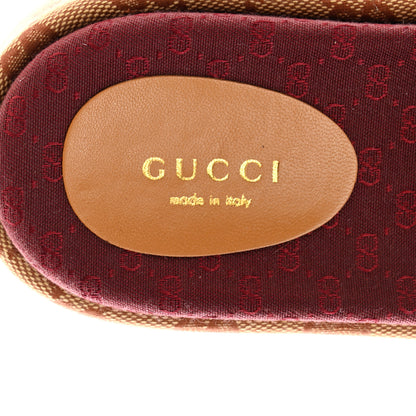 Gucci Canvas GG Monogram Angelina Platform Slide Sandals 35.5 Beige Ruggine 7 of 9