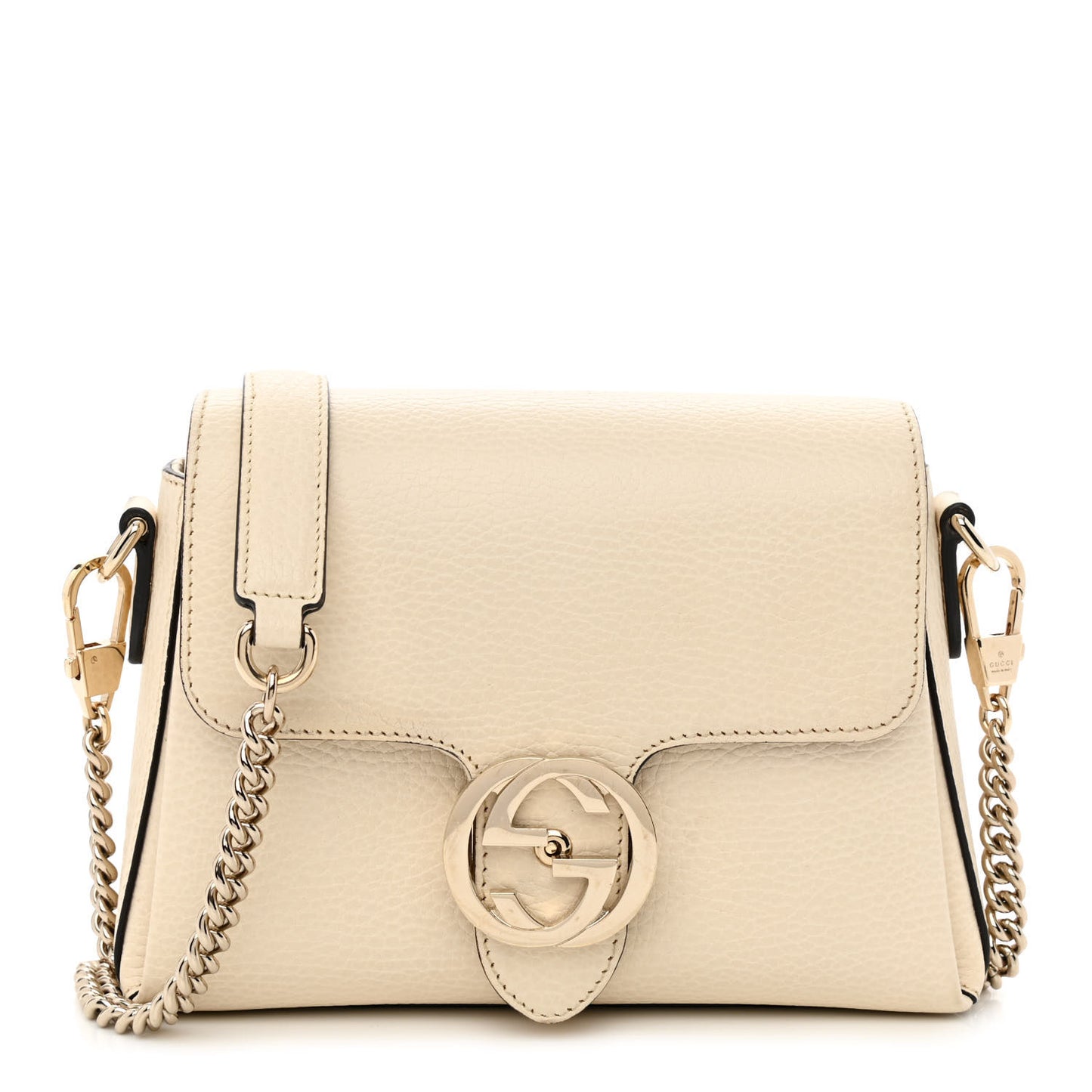 Dollar Calfskin Interlocking G Crossbody Bag Ivoire